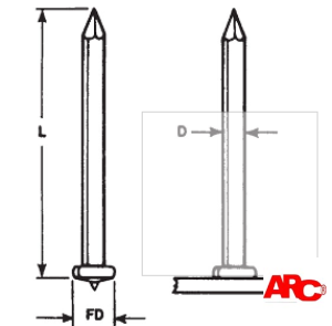 Conical Tip Capacitor Discharge (CD) Weld Pins