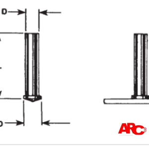 Drawn Arc Flanged No Thread Capacitor Discharge (CD) Studs