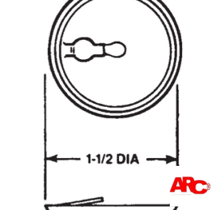 Key Hole Slotted Washer (For 3/16" Dia. Notched End Studs)
